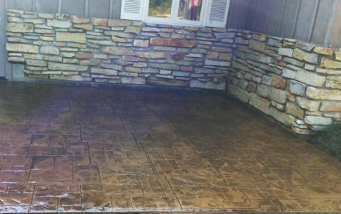 Decorative cement and concrete finishing